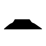 Kincaid Mounds icon, flat-topped Mississippian platform mound silhouette.