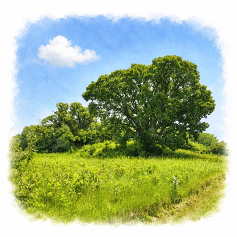 Great Ogden Mound at the Ogden-Fettie site in Illinois, a large burial mound built by Havana Hopewell people during the Middle Woodland period.